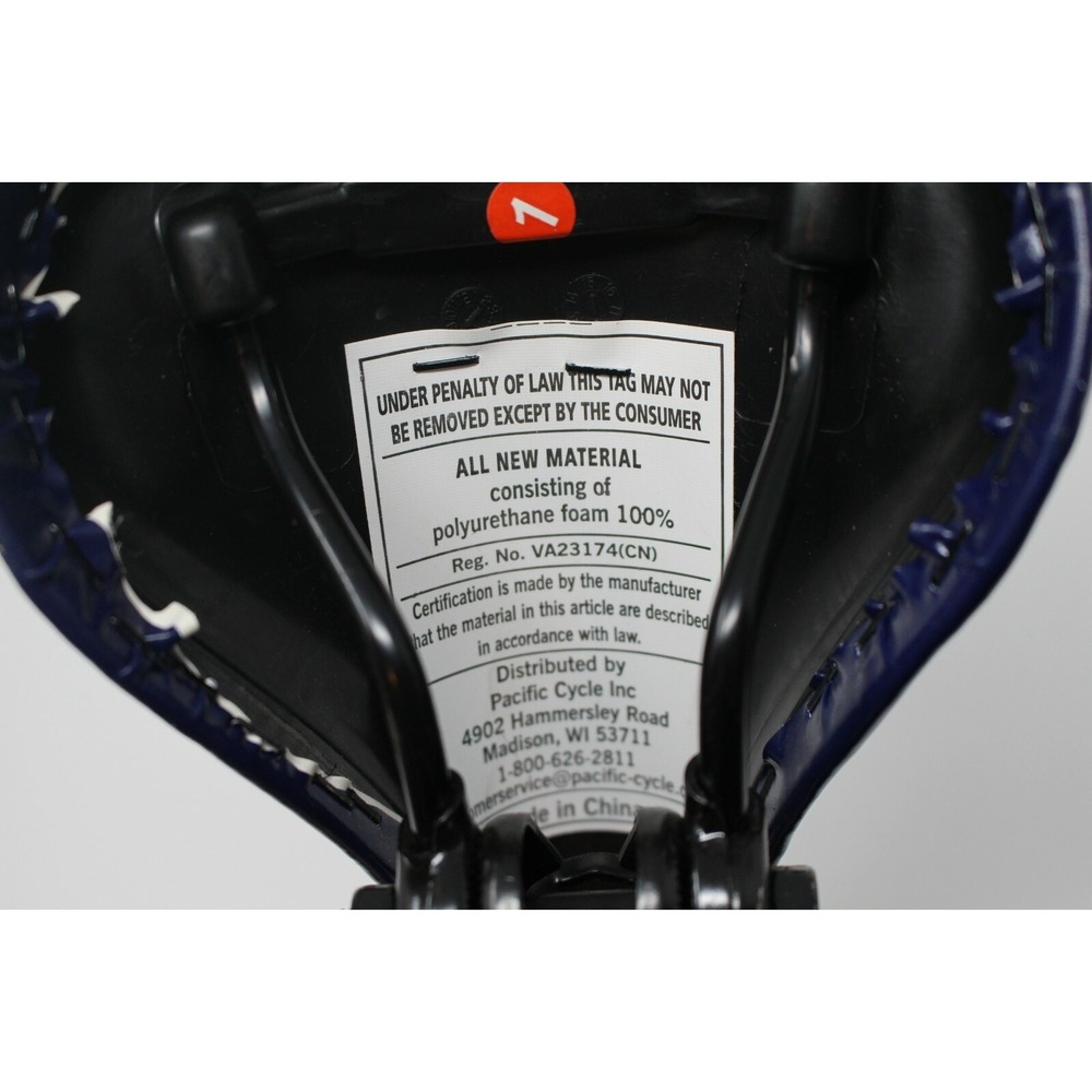 Pacific Bicycles Mountain Sports 10.5" Bicycle Seat Saddle VA23174 White Blue - Picture 10 of 12